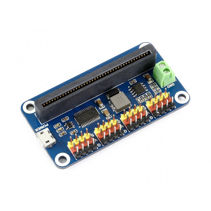 Waveshare Servo Driver 16-Channel 12-bit Resolution I2C-Controlled for micro:bit
