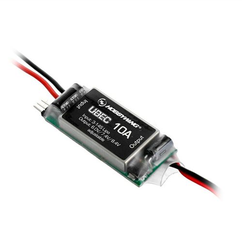 Hobbywing 10A UBEC DC Voltage Regulator 3-14S Lipo Output 6.0V 7.4V 8.4V Adjustable For Fixed Wing Aircraft Drone