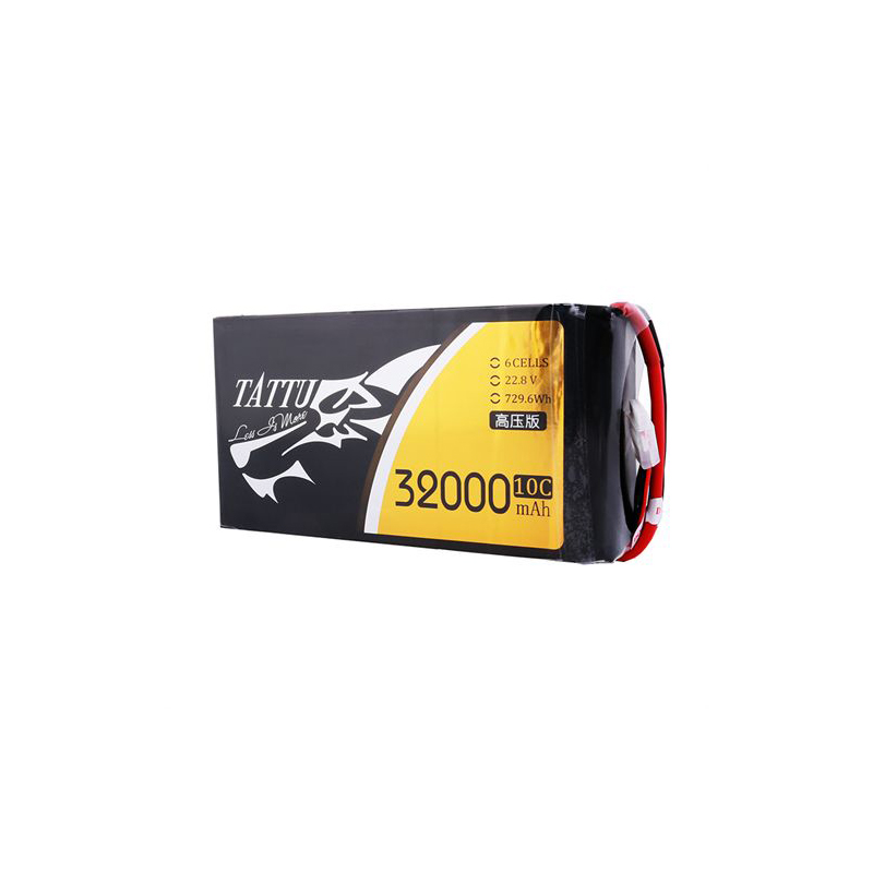 TATTU High Voltage 32000mAh 10C 22.8V 6S1P 729.6WH LiPO Battery for Big Load Multirotor FPV Drone Hexacopter Octocopter