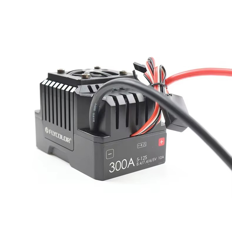 Flycolor 300A 5-12S ESC Brushless Vehicle Mode Underwater Thruster for 1:5 Truck Off-road Bigfoot Electric Rom