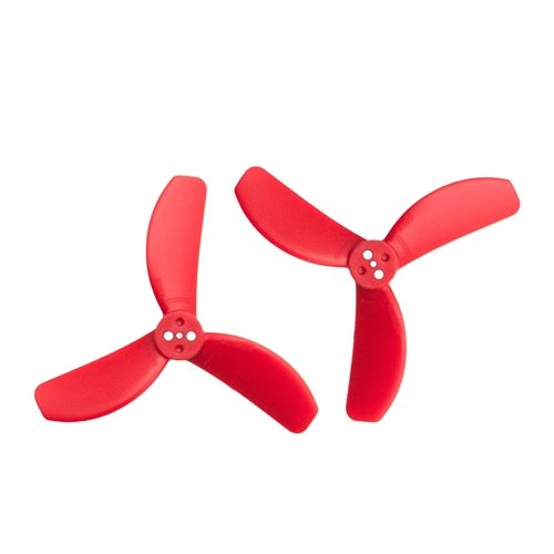 2 Pair Gemfan 2826 - 3 3 - Blade Micro Props PC Propeller 1.5mm for RC FPV Racing Drone-Red