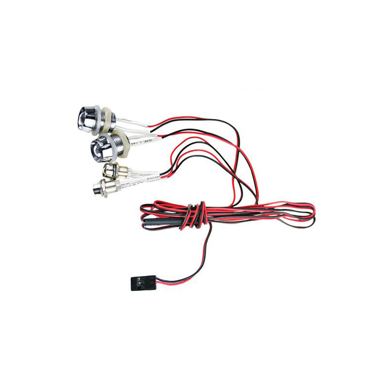 G.T.POWER L4 LED White Ultra Bright Light Wire Lamp Line for RC Car