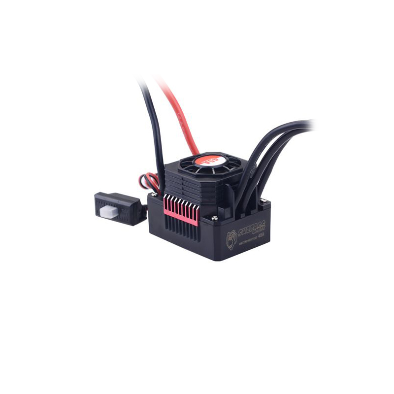 SURPASS HOBBY Waterproof Brushless ESC Speed Controller T PLUG 45A With Fan Combo For 1/10 1/12 RC Racing Car