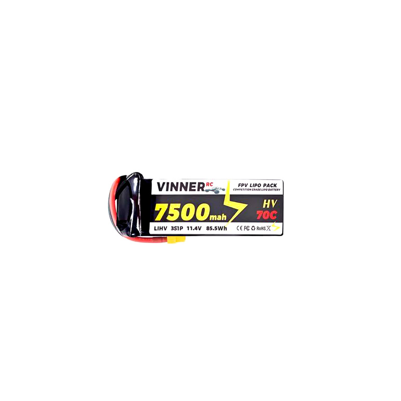 VINNER 7500MAH High-Voltage Long-Endurance Lithium Battery for Car Models Suitable for Remote Control speed racing Cars