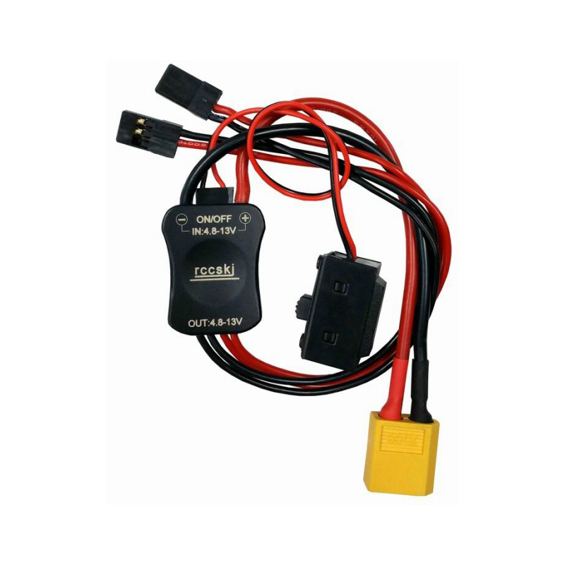 15A Dual-way Output Electronic Switch for High Voltage Receiver Servo XT60/Deans Plug 4109#