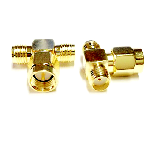 SMA Three-Way SMA Male to Two Female Adapter For Antenna Adapter Connector Converter