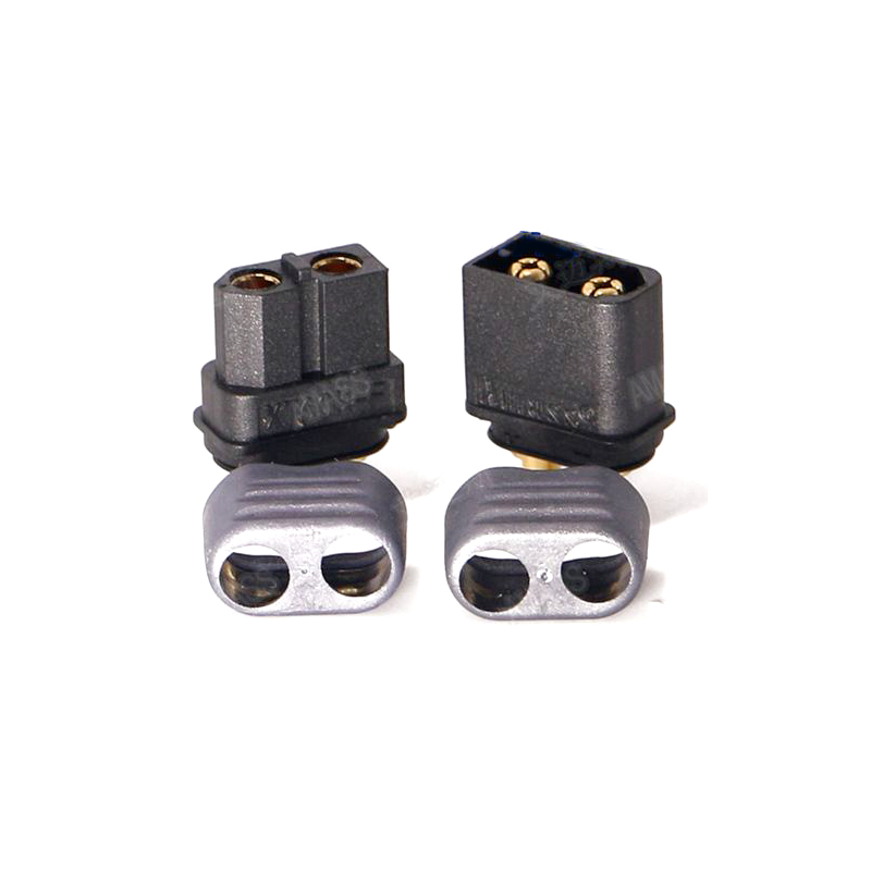 Amass Black XT60 Connector Sheathed Upgraded Version XT60 Plug+Protector Cover T-plug Interface Connectors