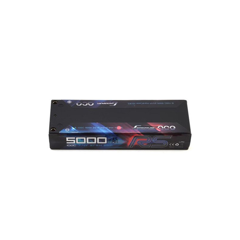 Gens ace 5000mAh 2S1P Hard Case 100C 7.4V Lipo Battery Pack for Rc Cars #10 Racing Series