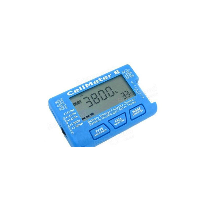 AOK CellMeter 8 Multifunctional Digital Power Servo Checker Tester 2S-8S
