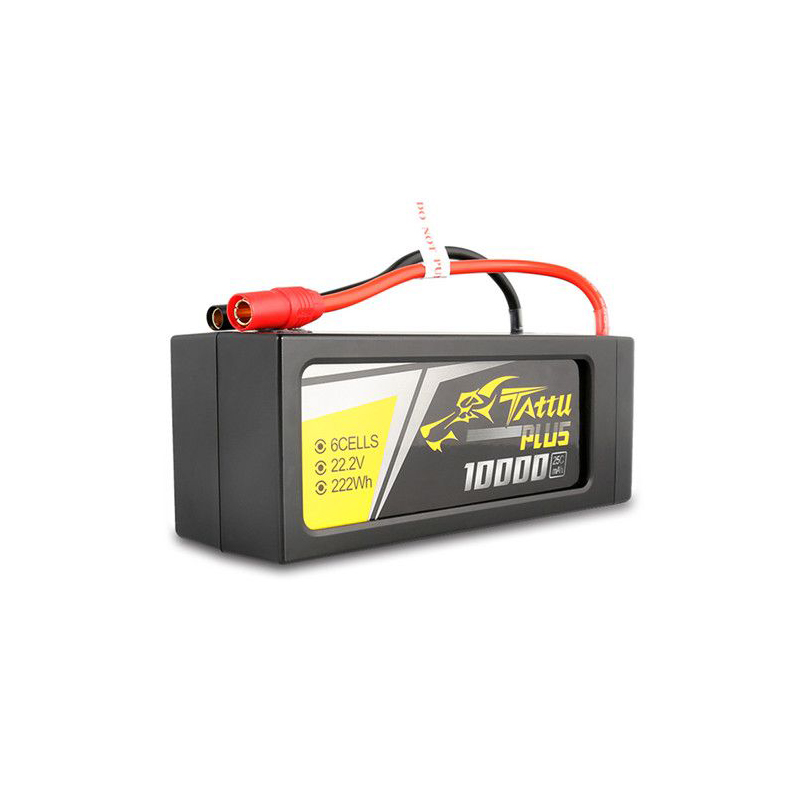 Tattu Plus 22.2V 25C 6S Lipo Battery 10000mAh with AS150+XT150 Plug (new version)