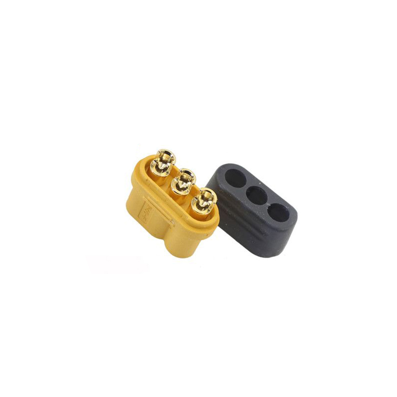 Amass MR60 Plug Female w/Protector Cover 3.5mm 3 core Connector for RC Model