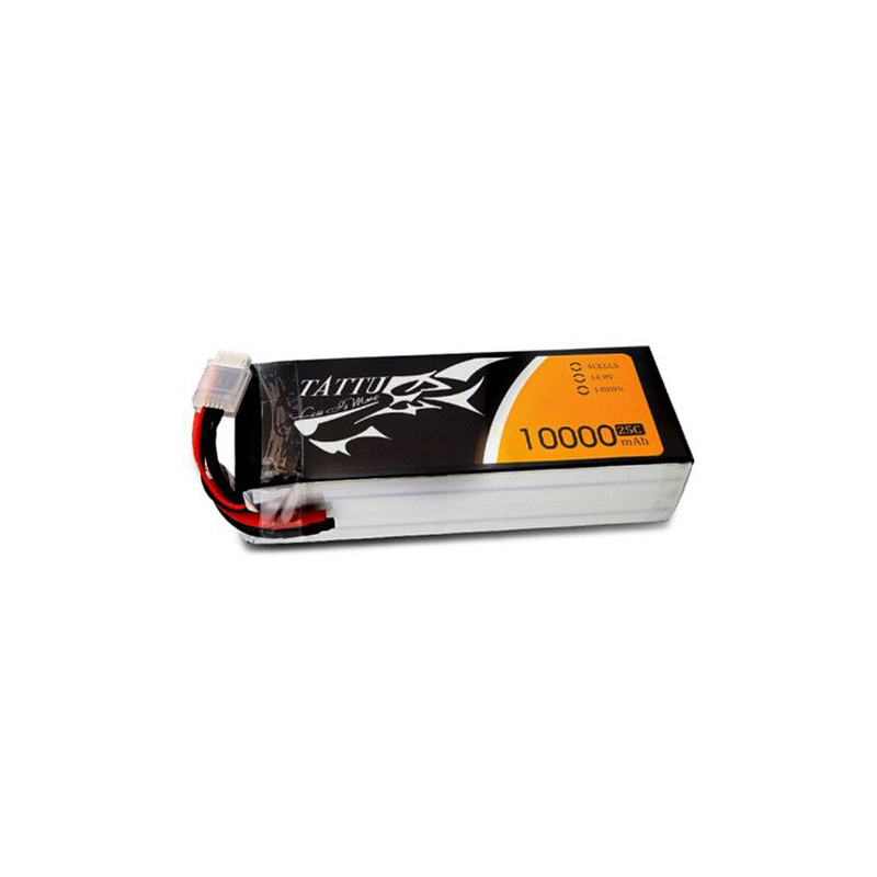 Tattu/Gens Ace 10000mAh 22.2V 25C 6S Lipo Battery Pack