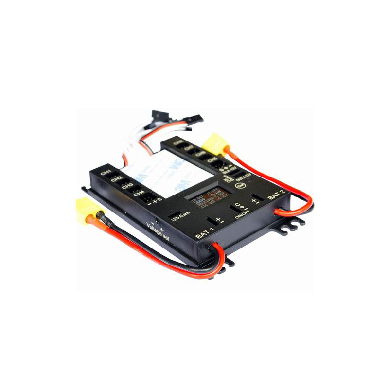Mini Power DP Pro 9 Channels Mini Servo Section Board Power Box with BEC for Gas Plane 4106#