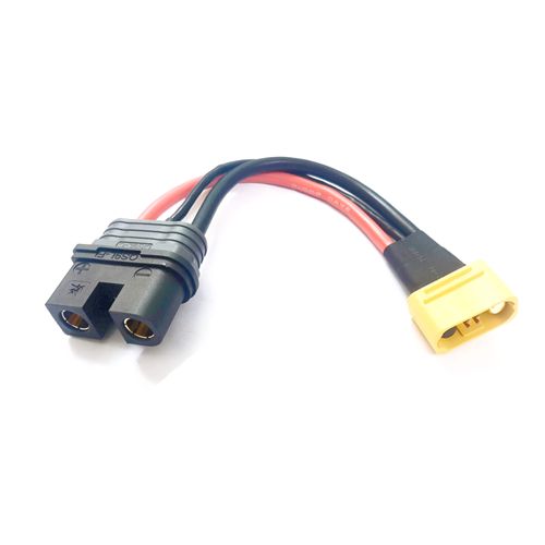 QS9L Female to AS150U Male Plug Adapter Cable 8AWG Conversion Line 20cm for RC Agriculture UAV Lipo Battery Balance Charger