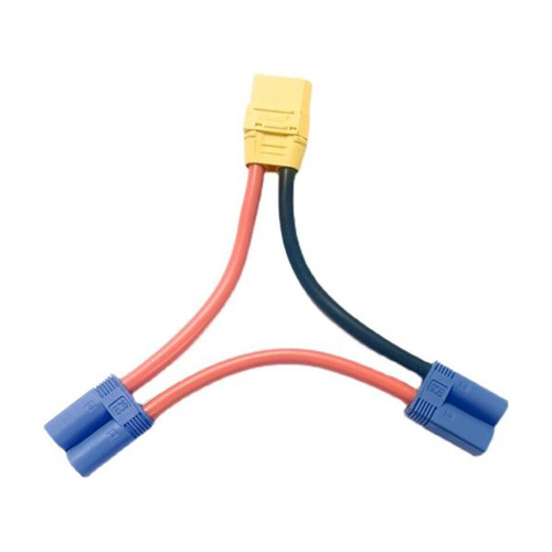 XT90 Female to EC5 Male Plug Connector Adapter Cable 10AWG Wire 10cm Length for Aircraft Model Battery ESC Parts