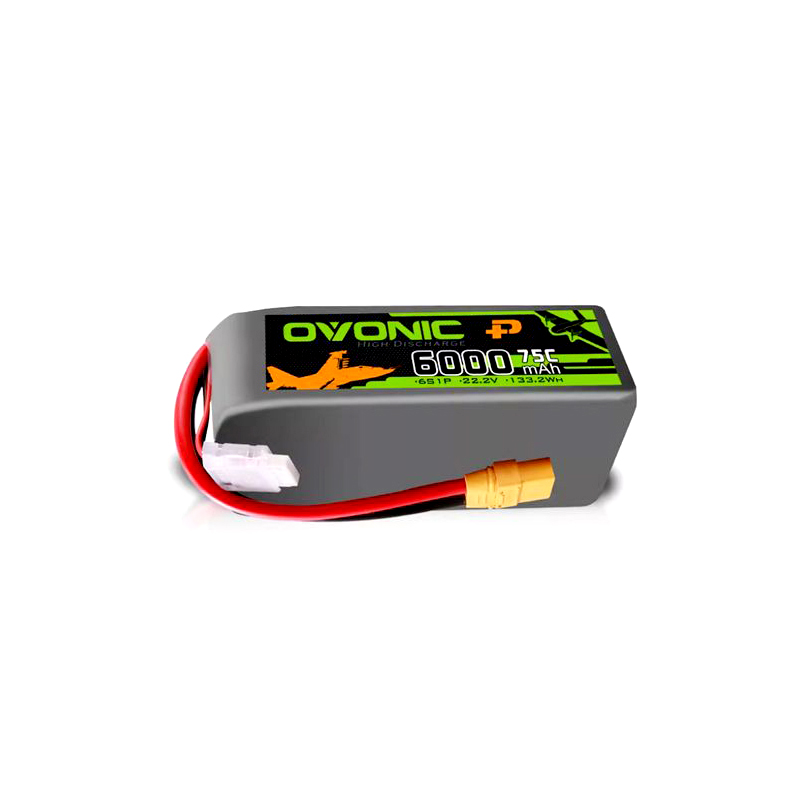 Ovonic 6000mAh 75C 6S 22.2V XT90 helicopter fixed wing high-rate battery