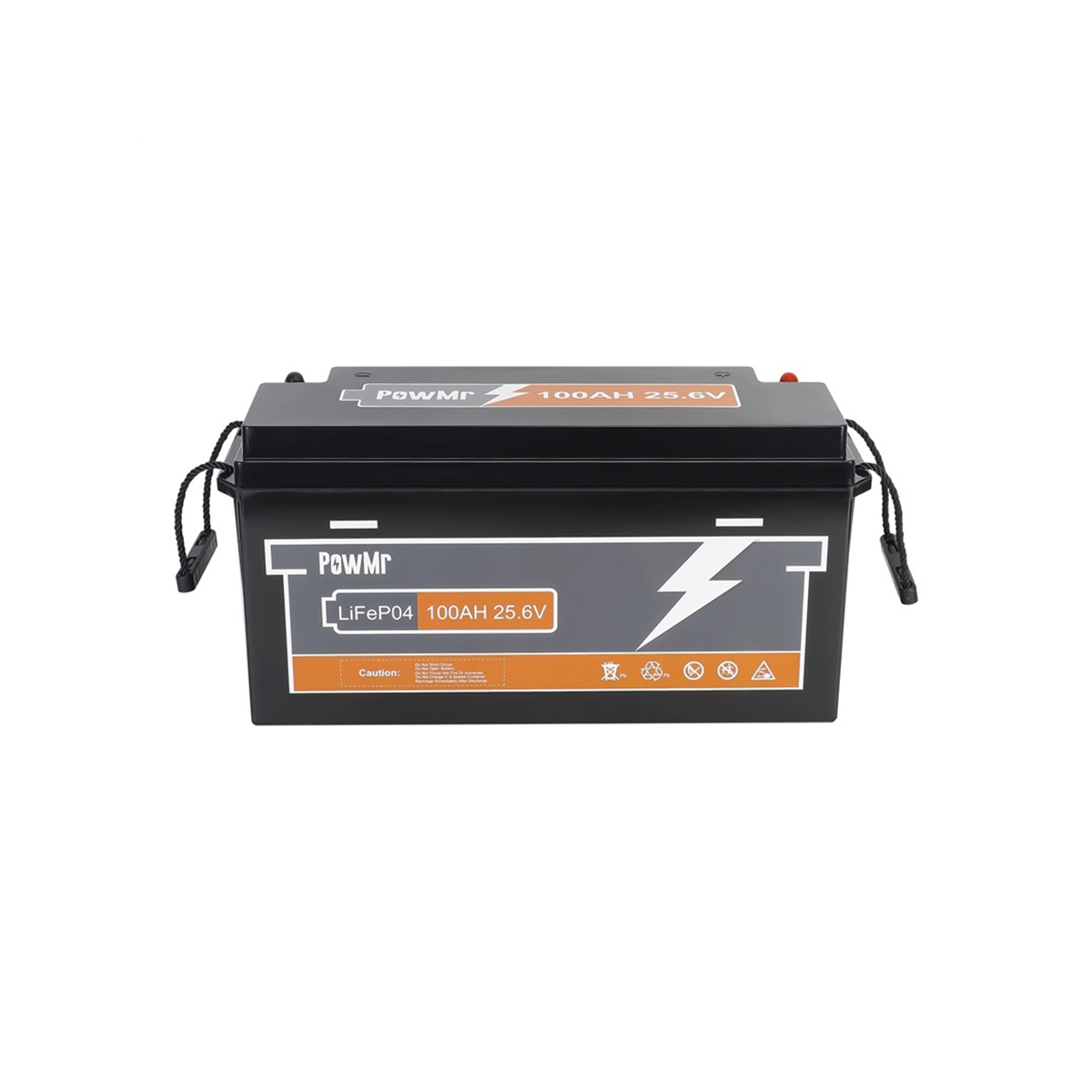 PowMr 12.8V 25.6V Lithium Iron Phosphate Battery 100Ah/200Ah/300Ah Lifepo4 Battery Made of Metal for Household Use